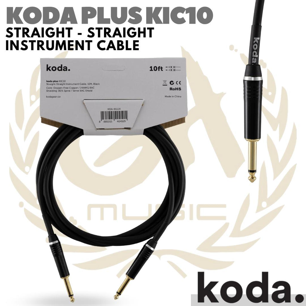 KODA PLUS STRAIGHT - STRAIGHT Instrument Cable | Kabel Jack Gitar Bass