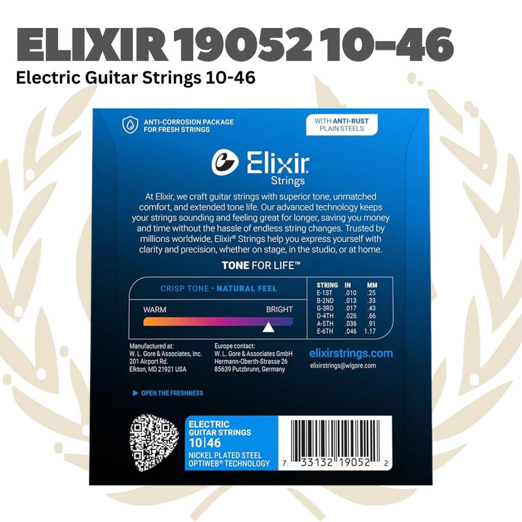 ELIXIR 19052 Optiweb Electric Guitar Strings 10-46 | Senar Gitar