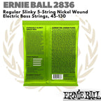 ERNIE BALL 2836 Regular Slinky 5-String Nickel Wound 45-130 Senar Bass