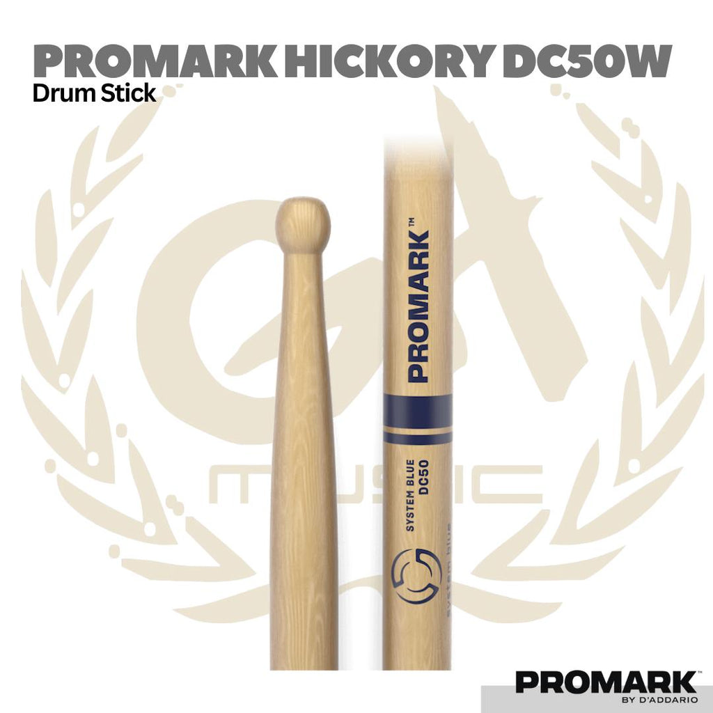 Promark DC50W Hickory Drum Stick - Stik Drum