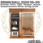 ERNIE BALL Everlast 2550 Coated Acoustic Guitar Strings 10-50 | Senar