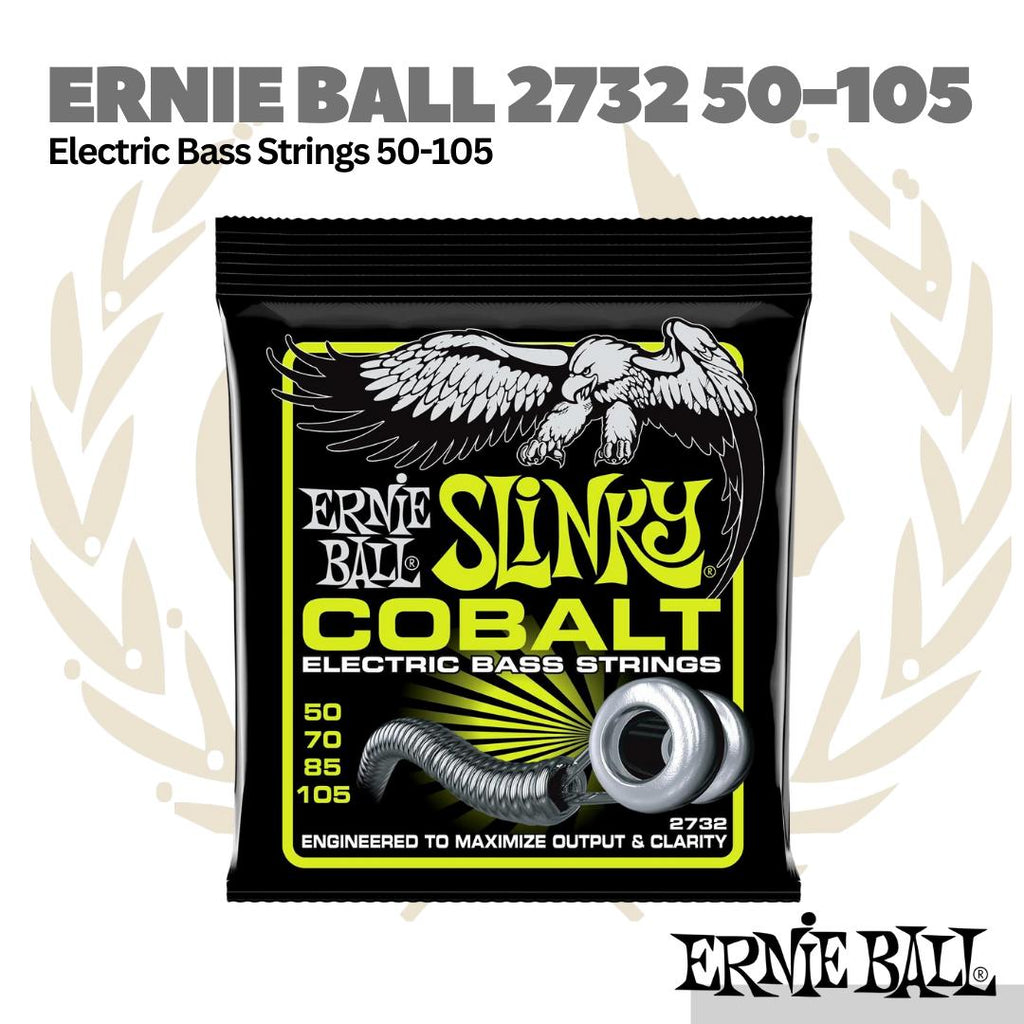 Ernie Ball 2732 Regular Slinky Cobalt Electric Bass Strings, 50-105
