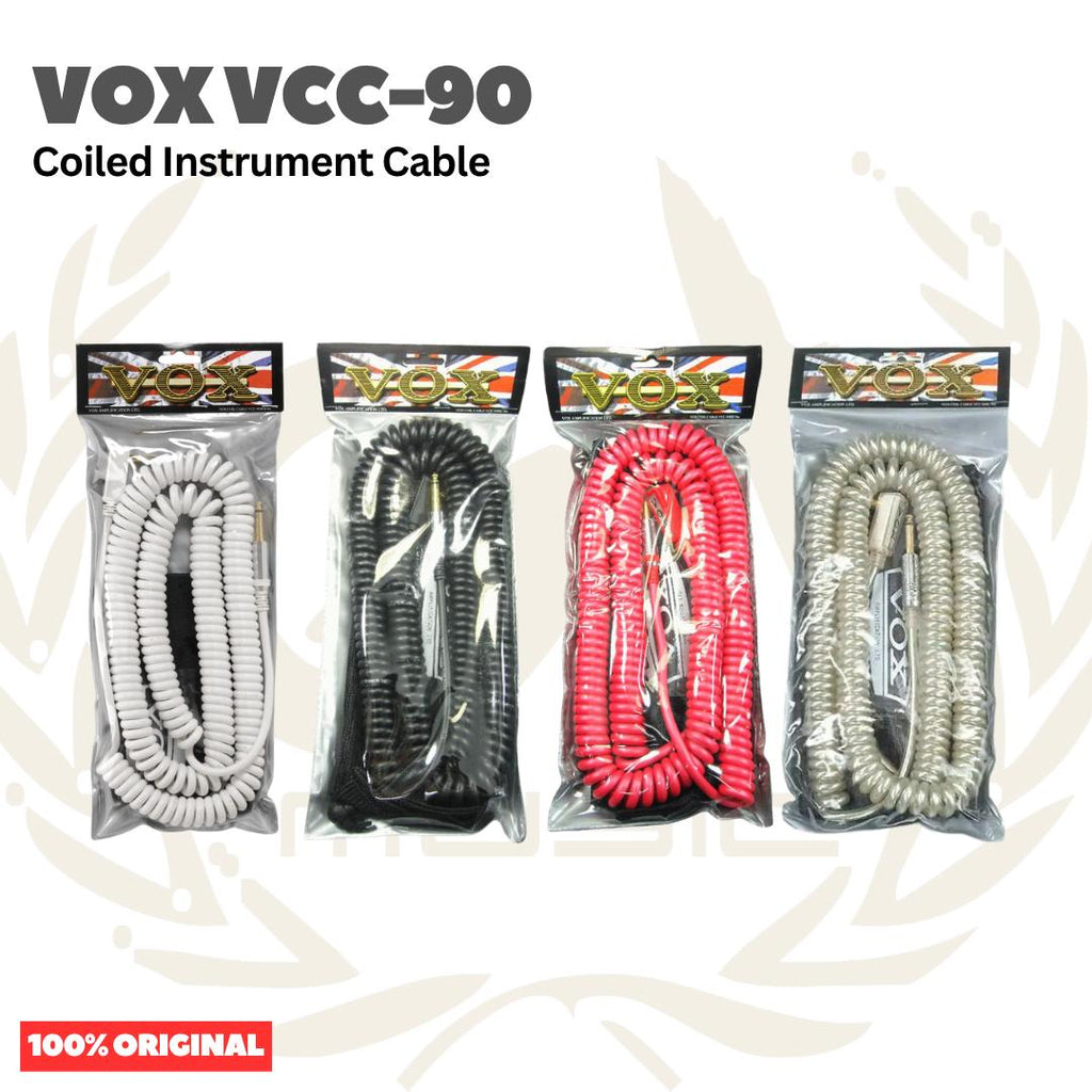 VOX VCC-90 Vintage Coiled Instrument Cable - Kabel Jack Intrumen
