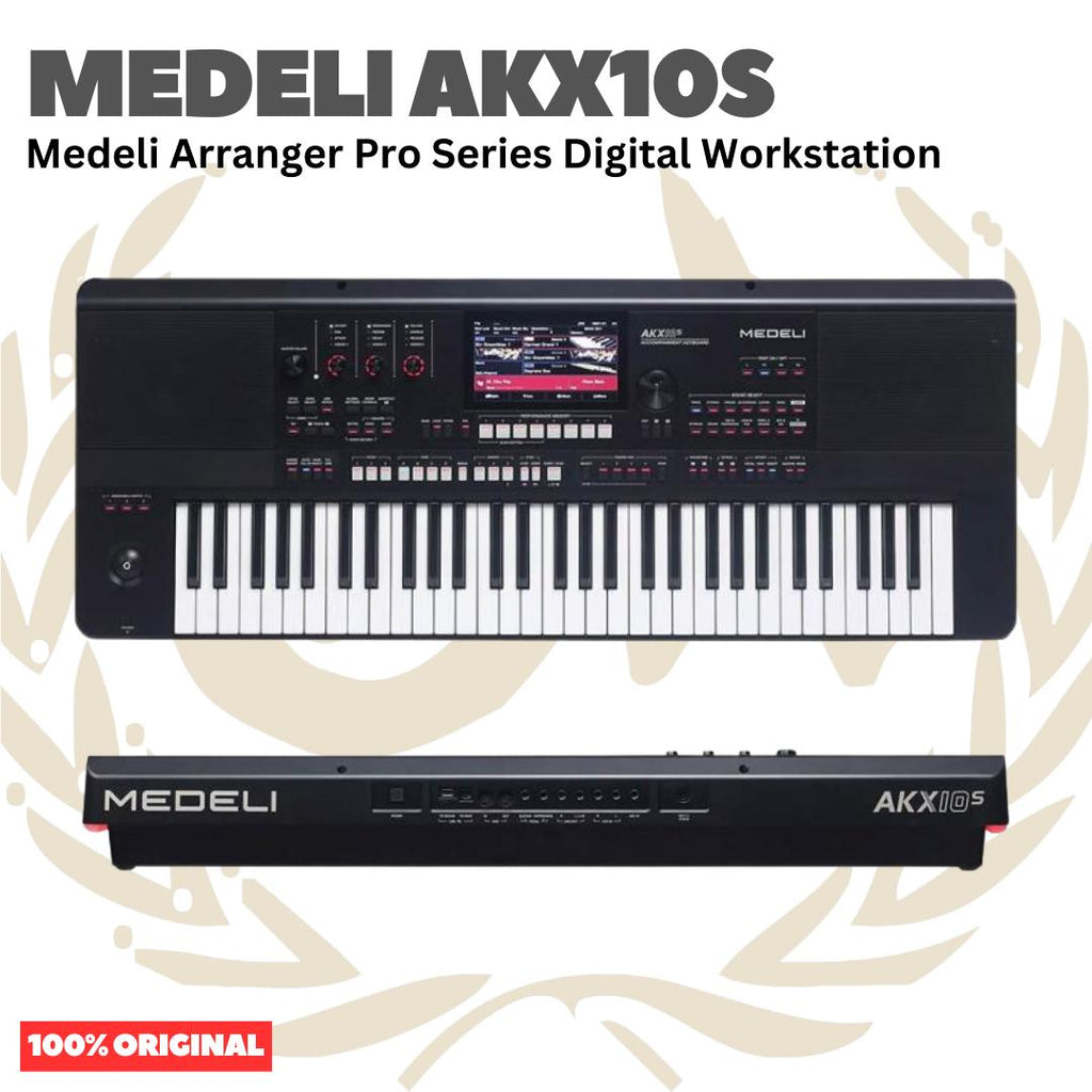 MEDELI AKX10S 61-Keys Arranger Pro Series Digital Workstation Keyboard - AKX10-S Keyboard 7" Touch Screen Display Original Asli