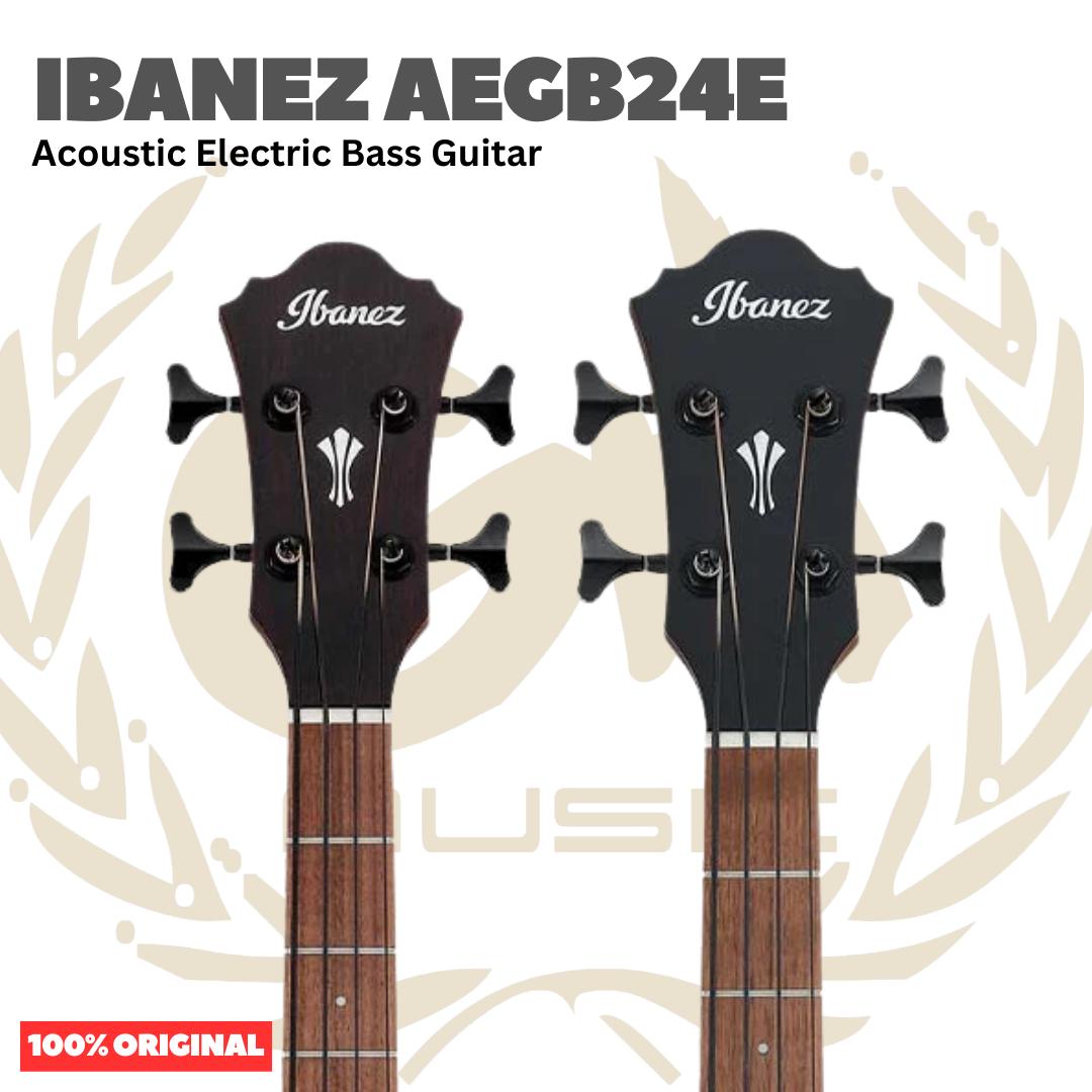 Ibanez AEGB24E Acoustic Bass Guitar - Gitar Bass Akustik Elektrik dengan Preamp