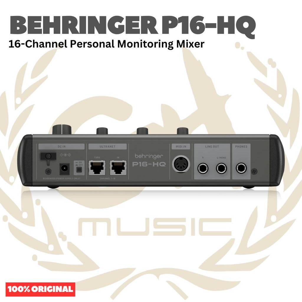 Behringer P16-HQ 16-Channel Personal Monitoring Mixer - P16HQ Mixer