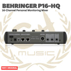 Behringer P16-HQ 16-Channel Personal Monitoring Mixer - P16HQ Mixer