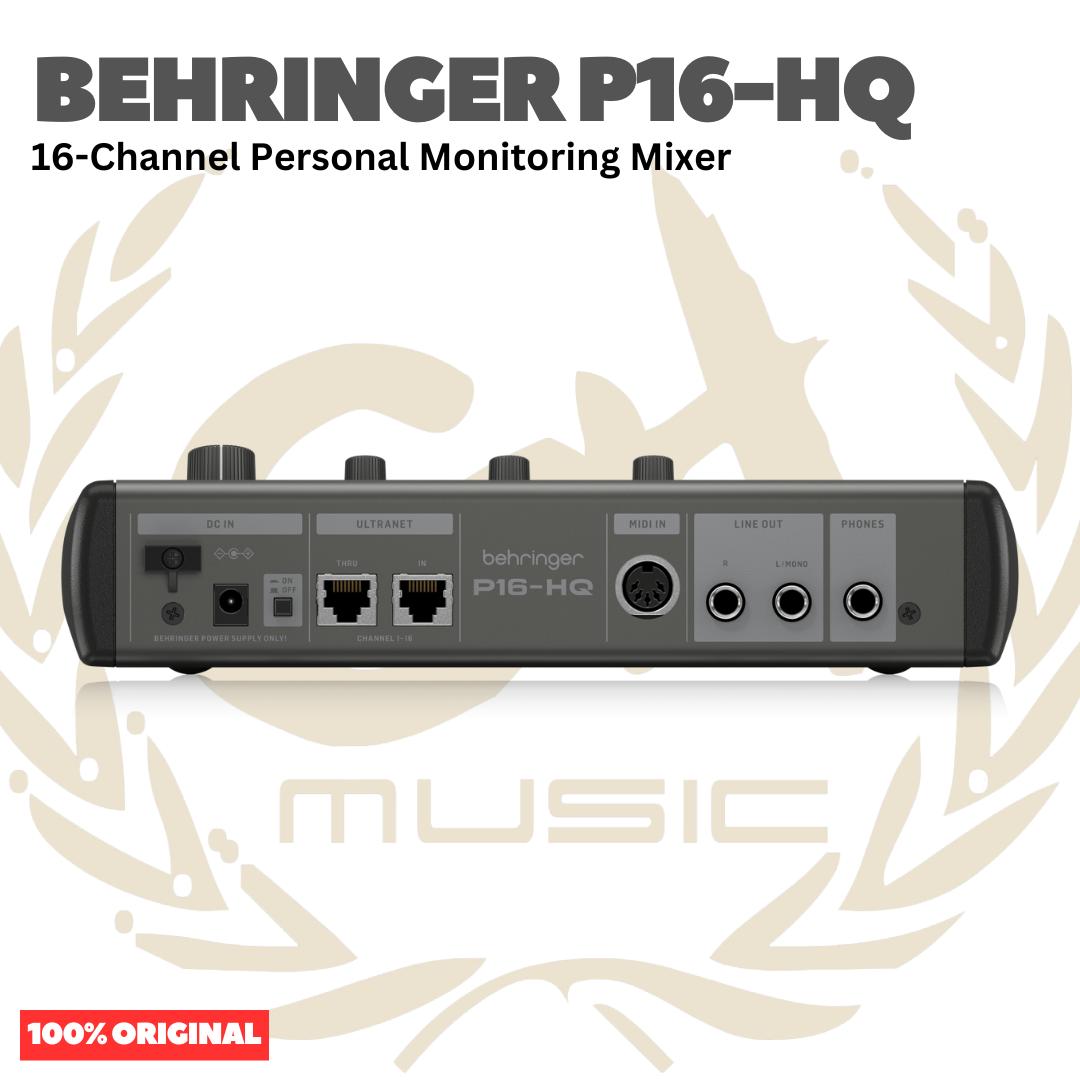 Behringer P16-HQ 16-Channel Personal Monitoring Mixer - P16HQ Mixer