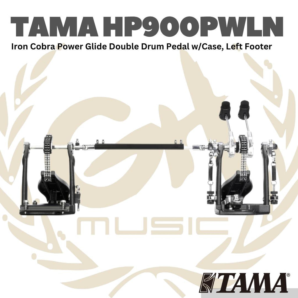 TAMA HP900PWLN Iron Cobra Power Glide Double Drum Pedal w/Case Left Footer - Double Pedal Drum