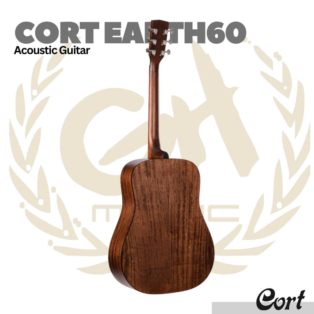 Cort Earth60 Acoustic Guitar - Gitar Akustik