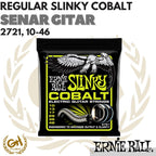 Ernie Ball 2721 Regular Slinky Cobalt Electric Guitar Strings, 10-46