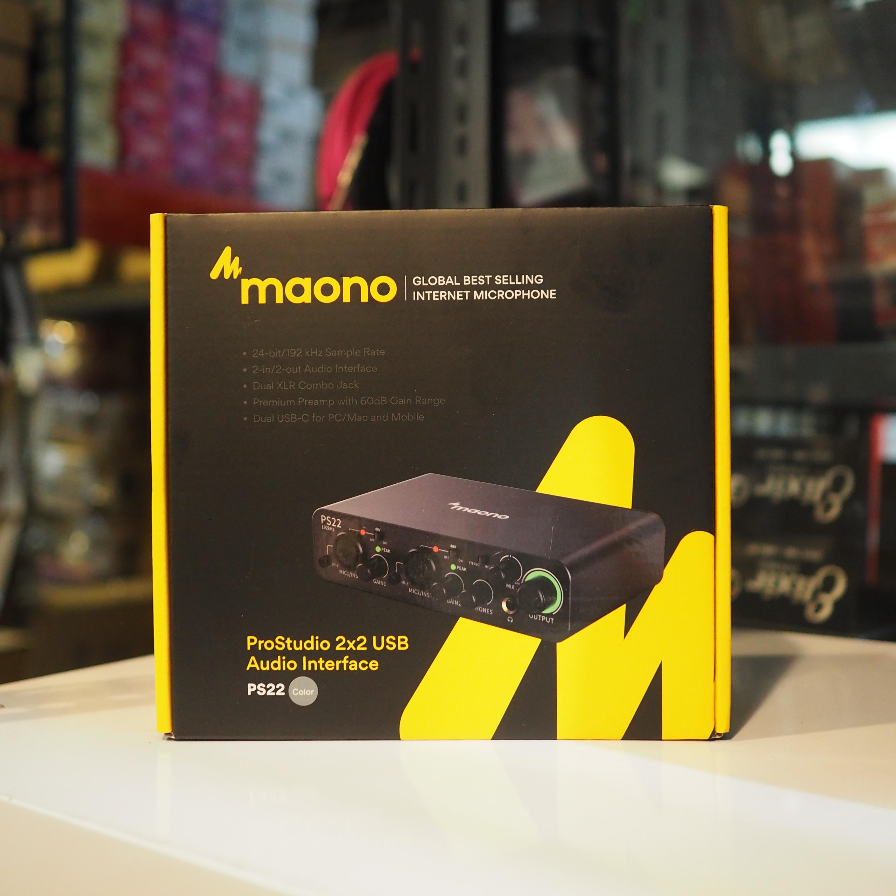 MAONO PS22 Audio Interface | Recording Live Streaming Gaming Soundcard