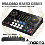 MAONO AME2 Gen II Maonocaster Live Streaming & Portable Podcast Console Gen 2 | Soundcard AM - E2 Mark 2