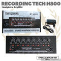 Recording Tech H800 - 8 Channel Stereo Headphone Amplifier Splitter