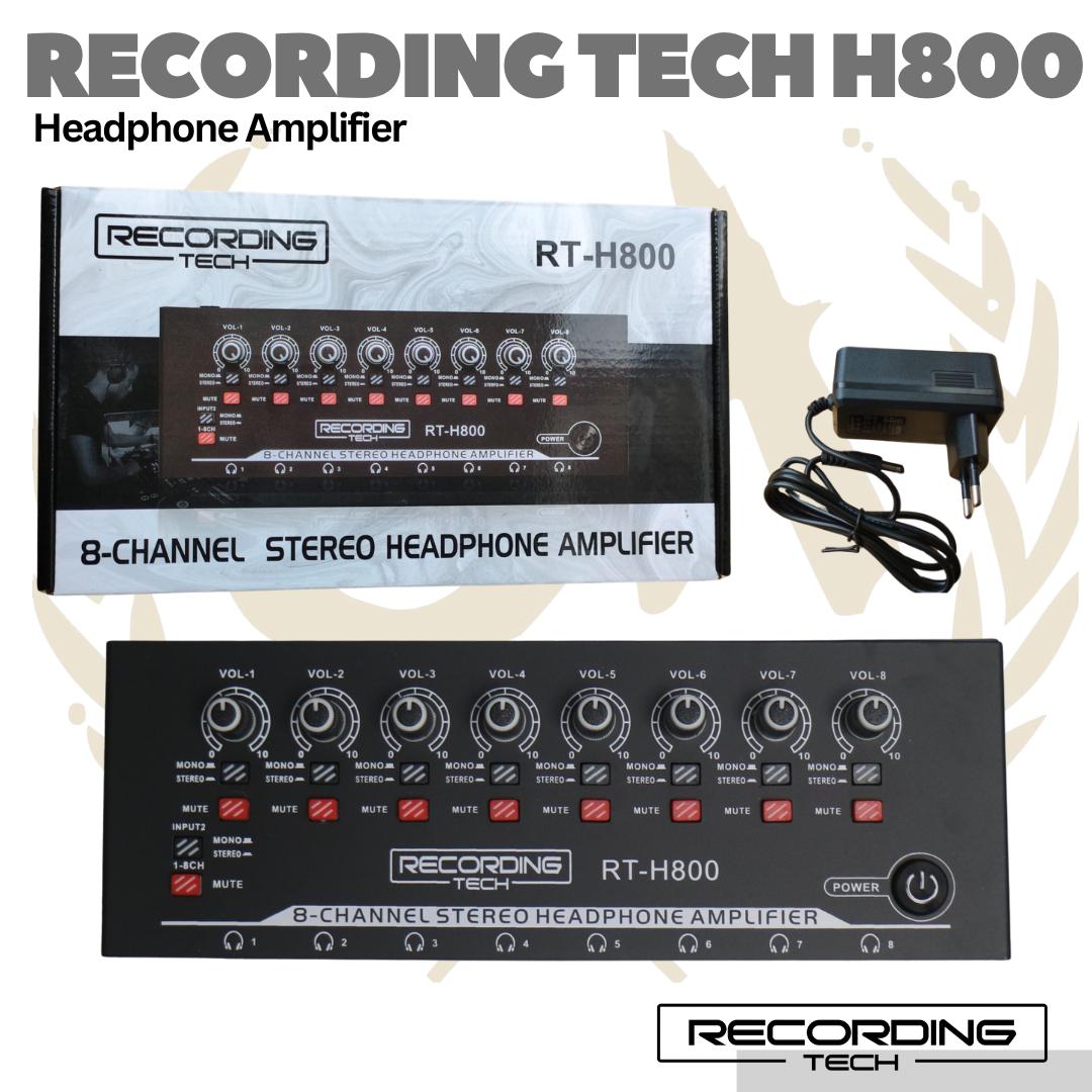 Recording Tech H800 - 8 Channel Stereo Headphone Amplifier Splitter