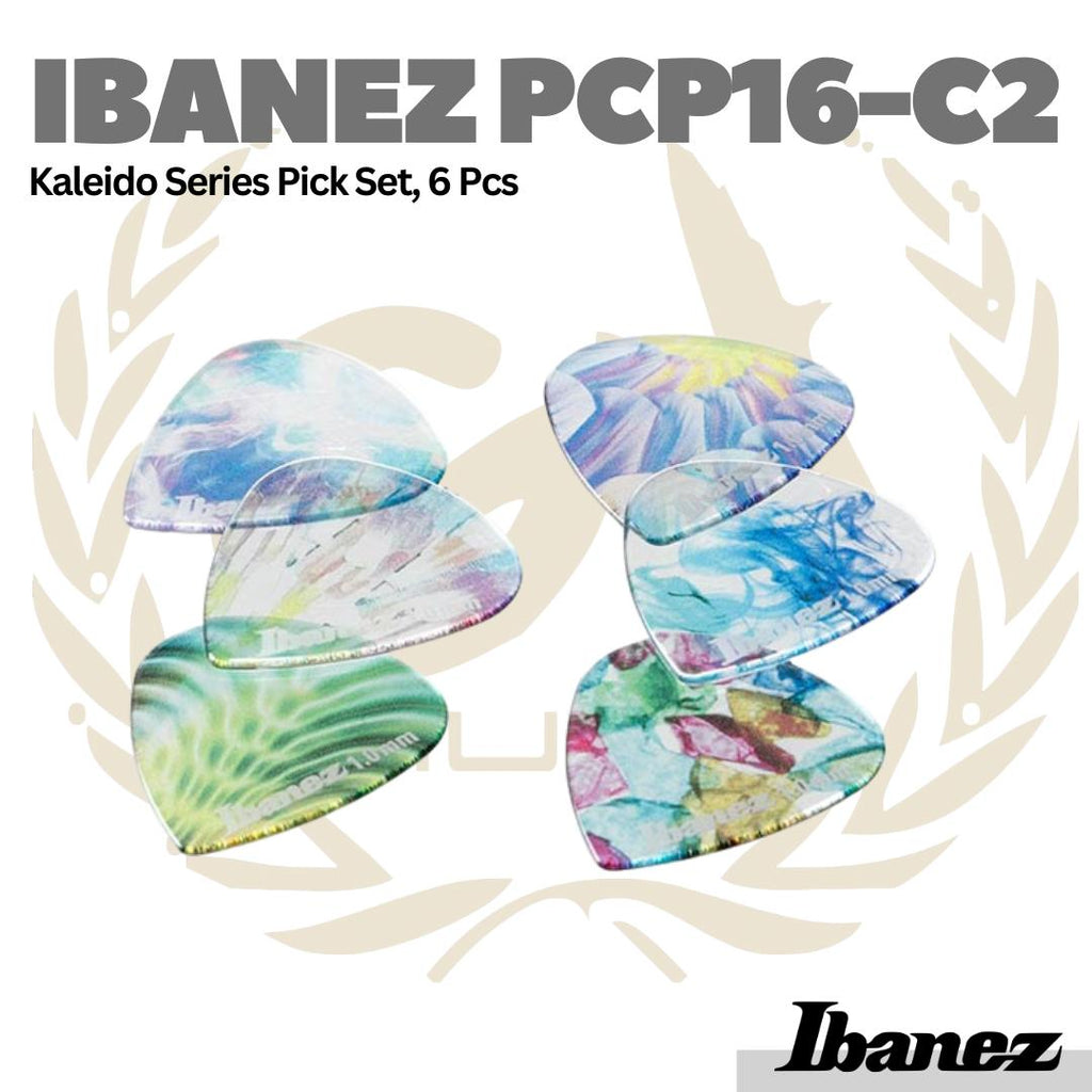 IBANEZ PCP16-C2 Kaleido Series Guitar Pick Set, 6pcs | Pik Gitar Bass