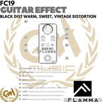 FLAMMA FC19 Black Dist - Warm, Sweet, Vintage Distortion - Efek Gitar