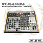 Recording Tech Classic4 4 Channel Audio Mixer With Built in Battery & USB | RT-CLASSIC 4 Baterai Tanam Charge Chas