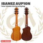 Ibanez AUP10N Tenor Ukulele 6 String w/Gig Bag - Gitar Lele
