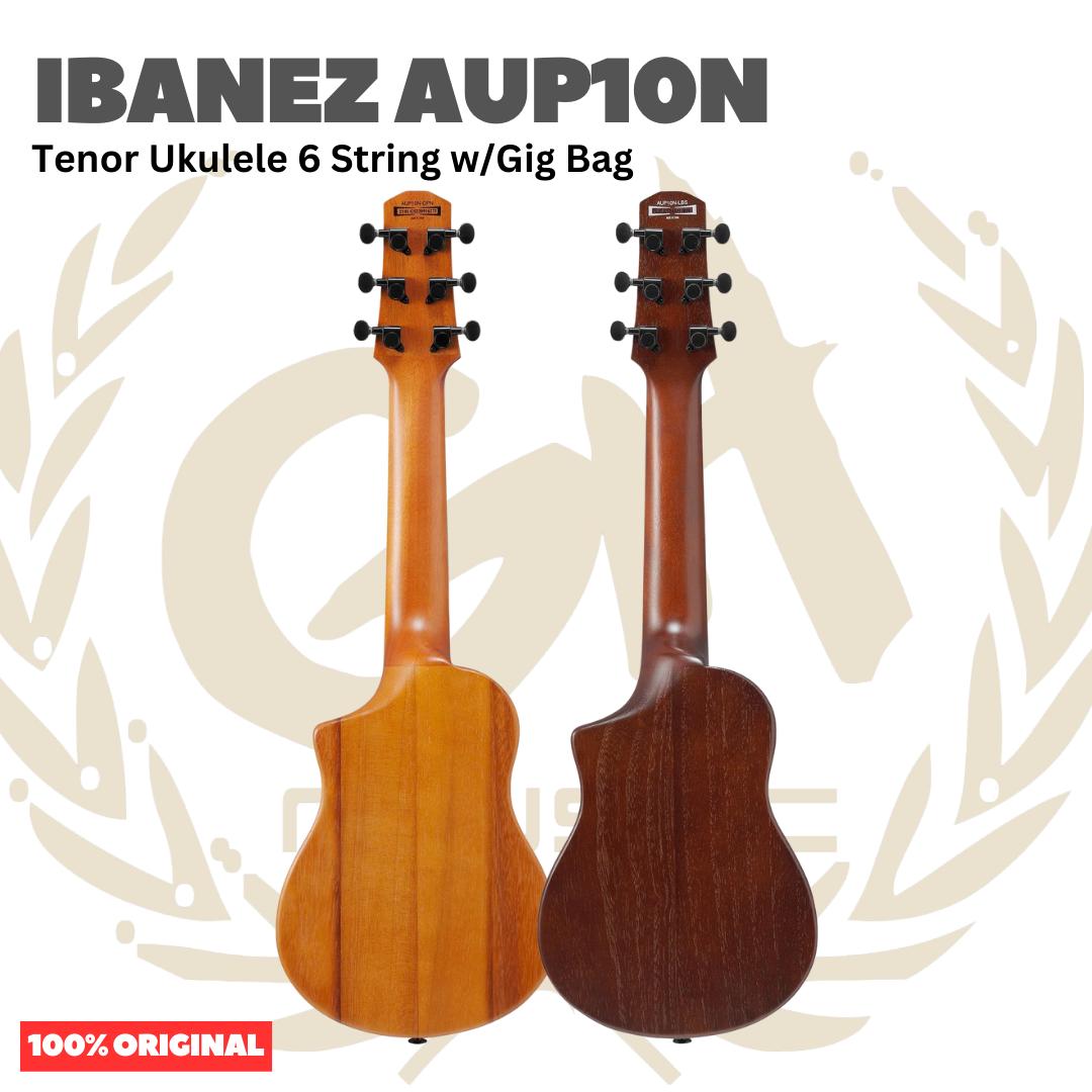 Ibanez AUP10N Tenor Ukulele 6 String w/Gig Bag - Gitar Lele