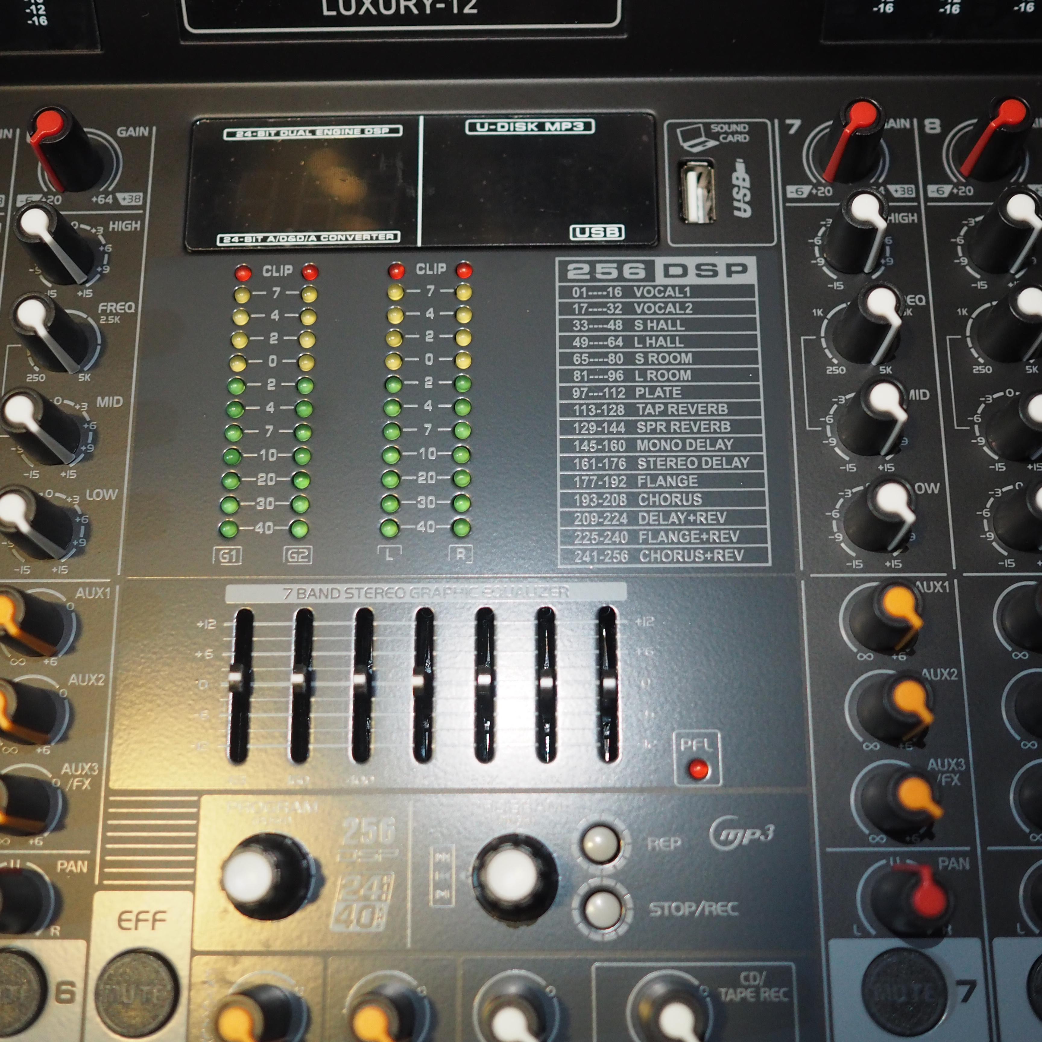 RECORDING TECH LUXURY 12 | Luxury12 Professional Channel Audio Mixer