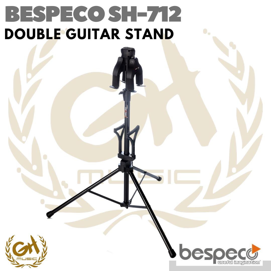 Bespeco SH712 Double Guitar Stand Auto Lock - Stand Gitar Dobel
