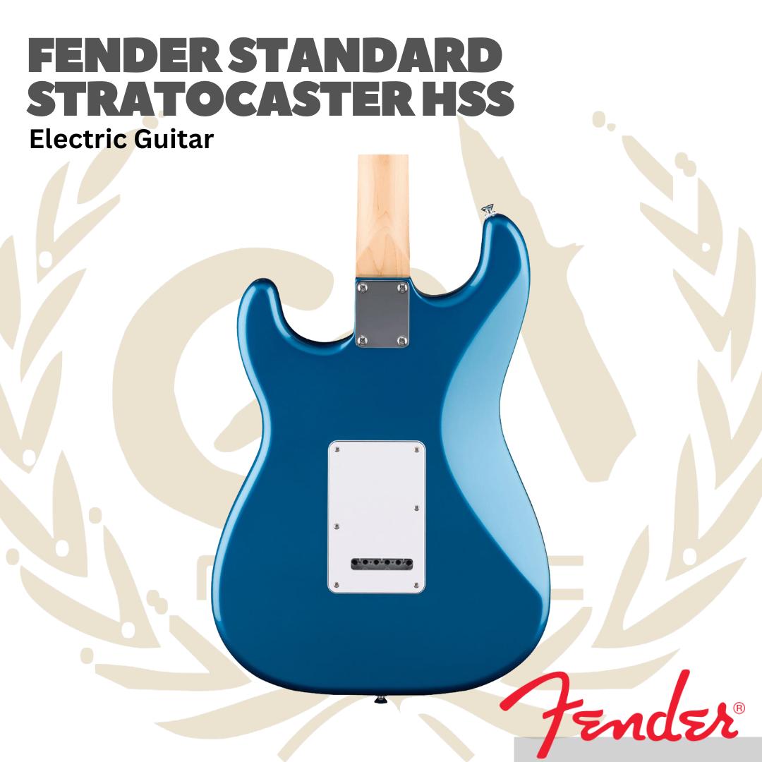 Fender Standart Stratocaster HSS Electric Guitar Maple FB, Aqua Marine Metallic - Gitar Elektrik