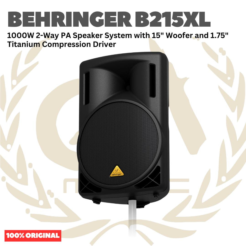 Behringer B215XL 1000W 2-Way PA Speaker System with 15" Woofer and 1.75" Titanium Compression Driver - Speaker Pasif 1000 watt 15inch Original Asli