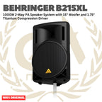 Behringer B215XL 1000W 2-Way PA Speaker System with 15" Woofer and 1.75" Titanium Compression Driver - Speaker Pasif 1000 watt 15inch Original Asli