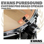 EVANS CUSTOM PRO SERIES 20 Strand Brass Snare Wire - Snappy Drum