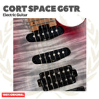 Cort Space G6TR Headless HSS Electric Guitar w/Case - Gitar Listrik Elektrik