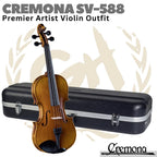 CREMONA SV-588 Premier Artist Violin Outfit | Biola 4/4 3/4 1/2 SV588 - 4/4
