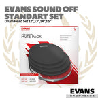 Evans SoundOff Standart Set (12",13",14",16") - Drum Mute Head