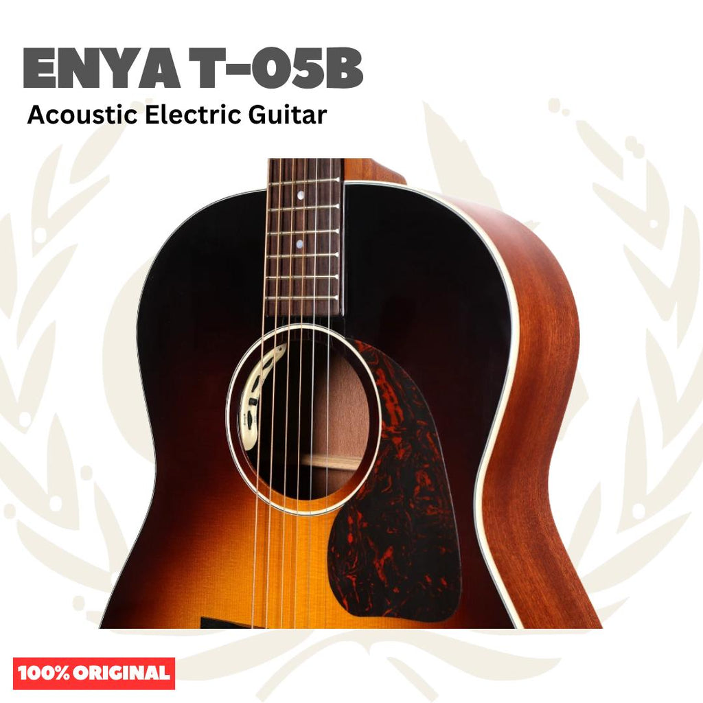 Enya T-05B Parlor Acoustic Guitar - Gitar Akustik T05B