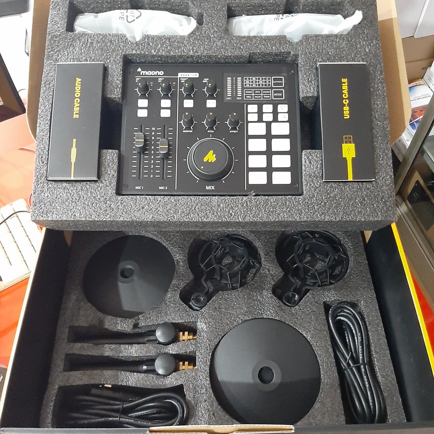 MAONOCASTER AM100 K3 TWIN BUNDLE PODCAST STUDIO PLUS HEADPHONE MH601