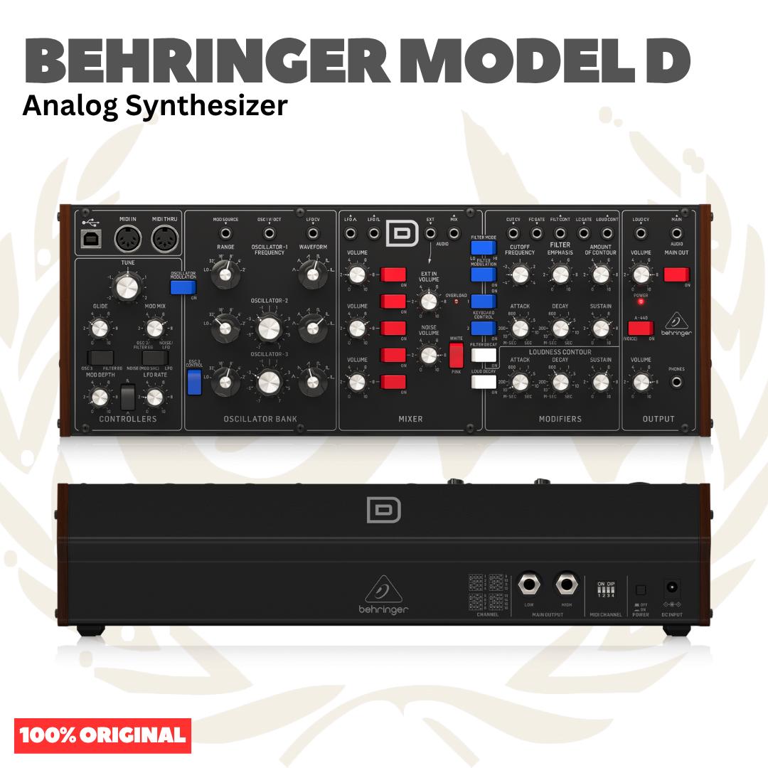 Behringer MODEL D Authentic Analog Synthesizer with 3 VCOs, Ladder Filter, LFO and Eurorack Format