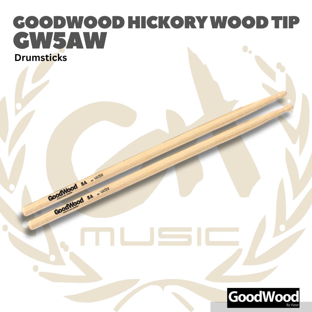 GOODWOOD by Vater Hickory Wood Tip Stick Drum - Stik Drum