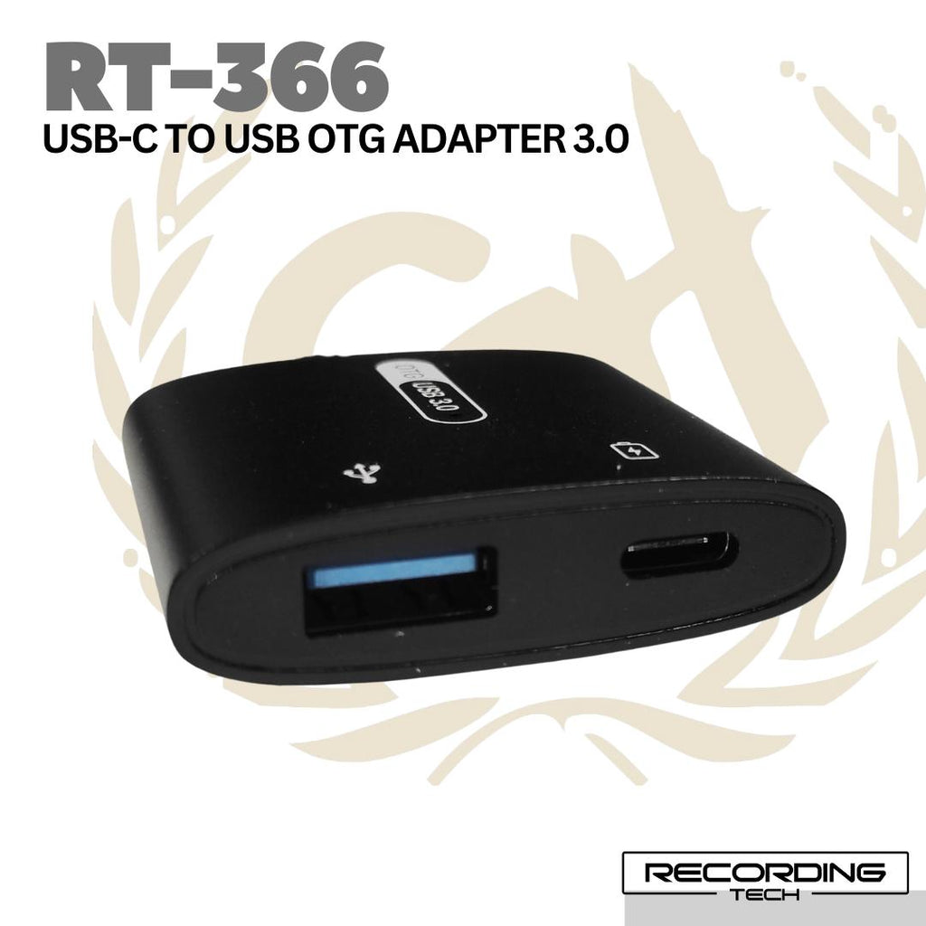 Recording Tech RT-356 USB LIGHTNING TO USB OTG ADAPTER 3.0 | RT356 iPhone i-phone