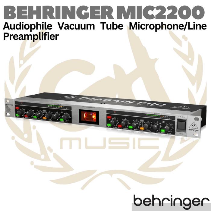 BEHRINGER ULTRAGAIN PRO MIC2200 V2 Vacuum Tube Mic / Line Preamplifier