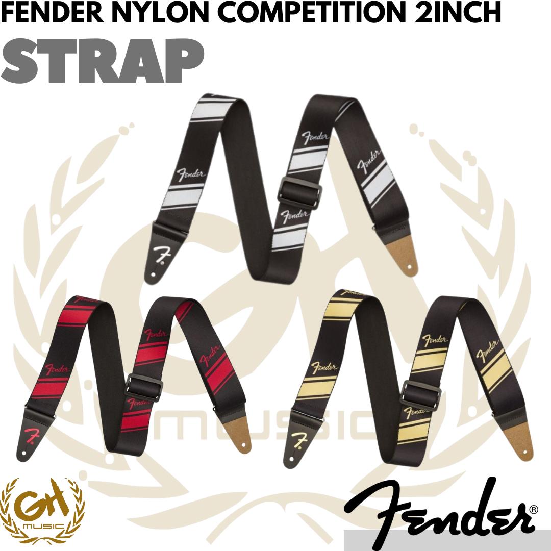 Fender Nylon Competition Stripe 2inch Guitar Strap-
