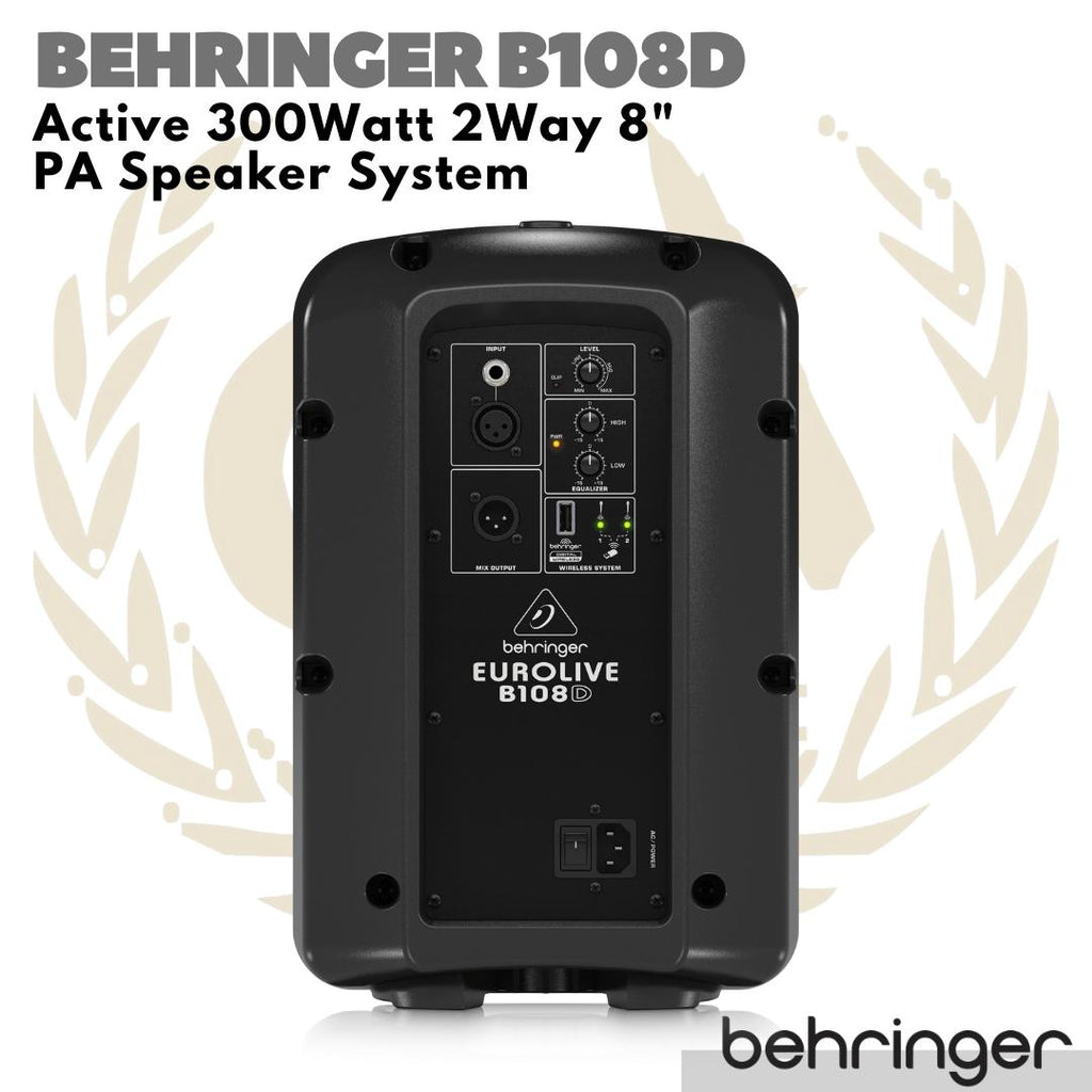 Behringer Eurolive B108D Active 300W 8 inch PA Speaker | Aktif B108 D