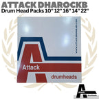 ATTACK PROFLEX1 DHAROCKB Drum Head Packs | Membran 10" 12" 16" 14" 22"