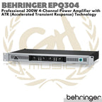 BEHRINGER EUROPOWER EPQ304 300W 4 Channel Power Amplifier with ATR