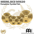Meinl HCS141620 Complete Cymbal Set Hi hat 14", Crash 16", Ride 20"