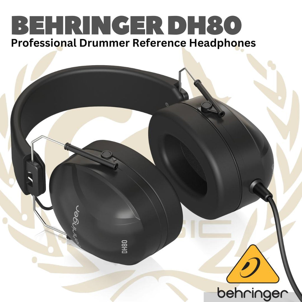 Behringer DH80 Professional Drummer Reference Headphones - Head phone drummer DH-80 Asli