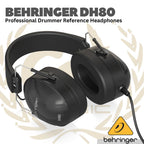 Behringer DH80 Professional Drummer Reference Headphones - Head phone drummer DH-80 Asli