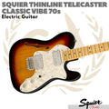 Squier Classic Vibe 70s Telecaster Thinline Electric Guitar, Maple FB - Gitar Listrik