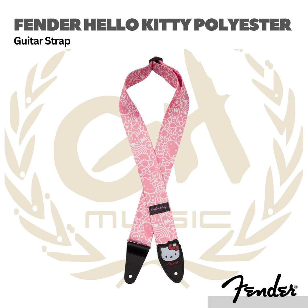 Fender Hello Kitty Polyester Guitar Strap - Strep Gitar