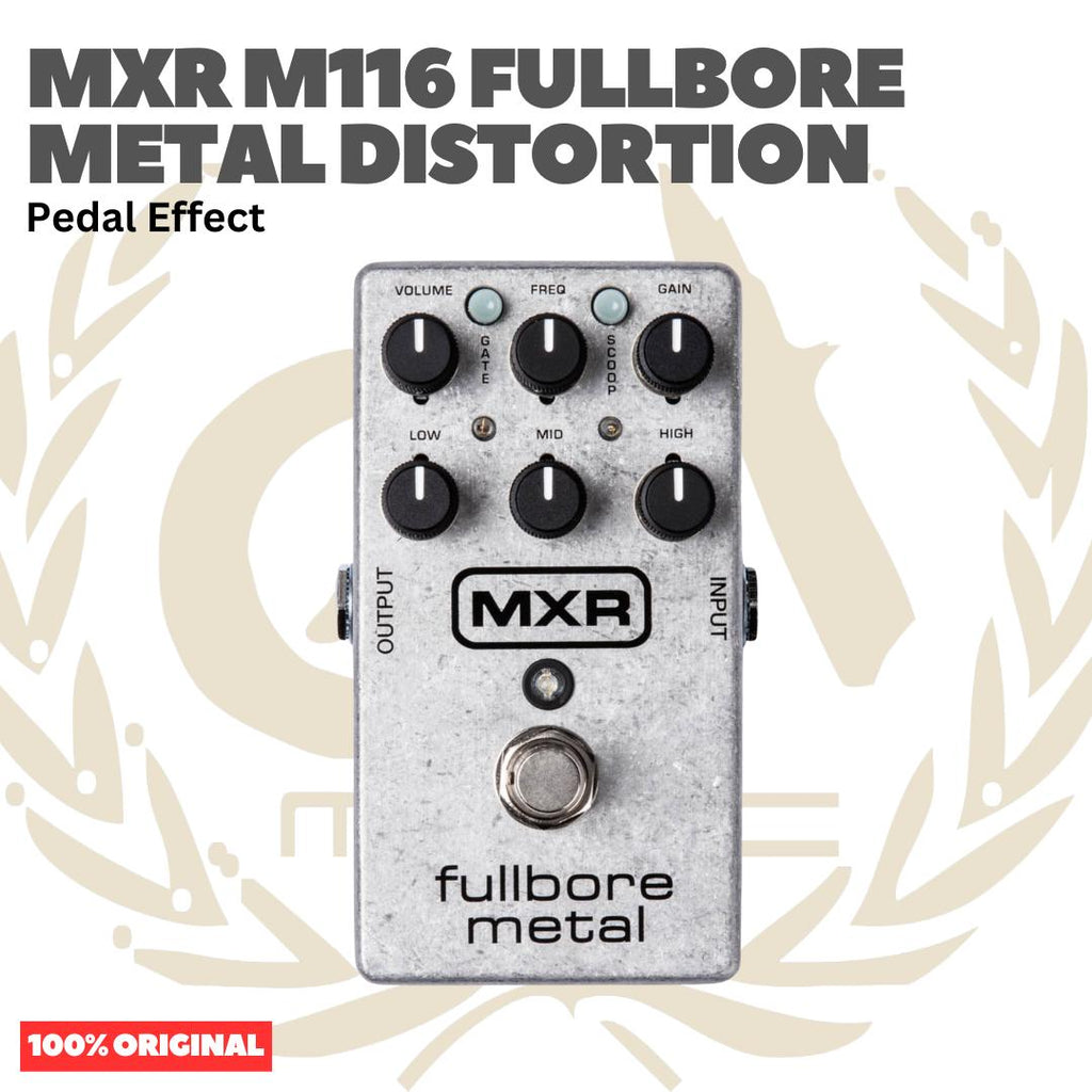 MXR M116 Fullbore Metal Distortion Guitar Effect Pedal - Pedal Efek Gitar Bass Original Asli