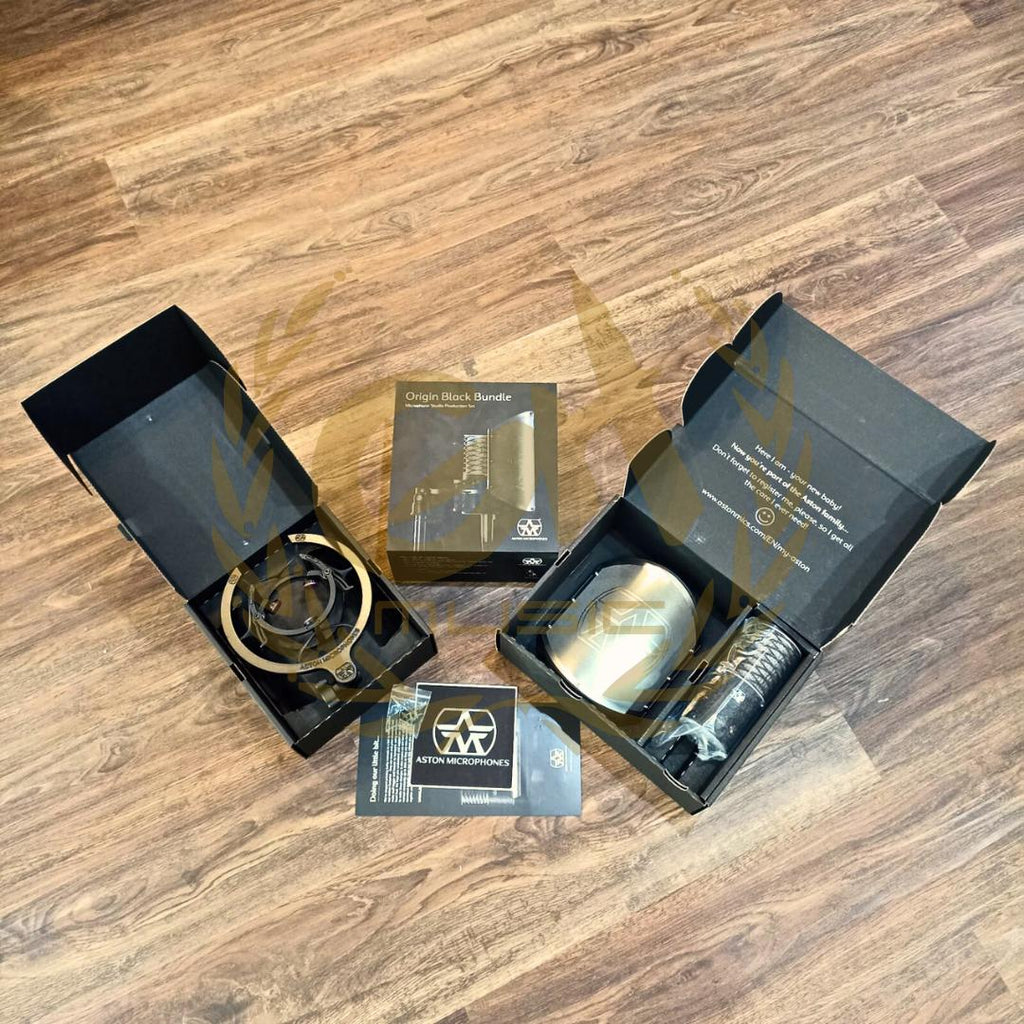 ASTON ORIGIN BUNDLE & BLACK BUNDLE Large Diaphragm Studio Condenser Microphone (made in UK)